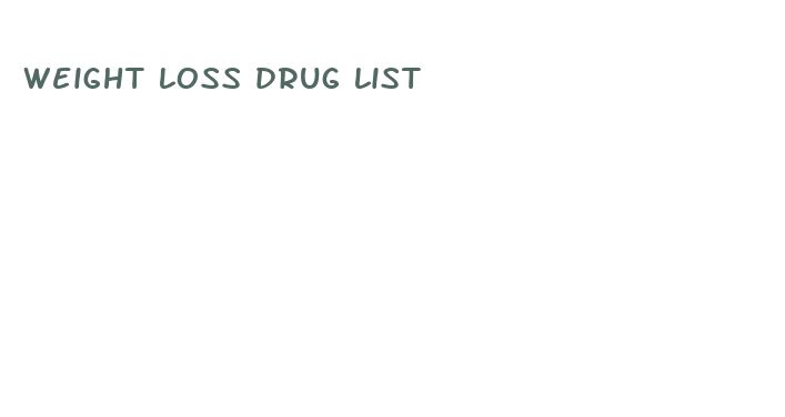 weight loss drug list