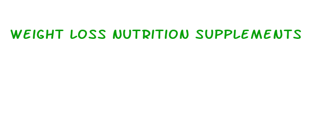 weight loss nutrition supplements