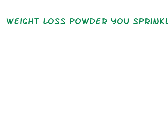 weight loss powder you sprinkle on food