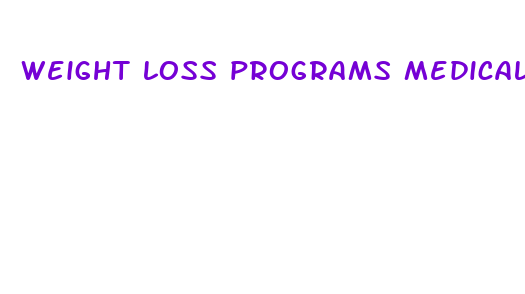 weight loss programs medical