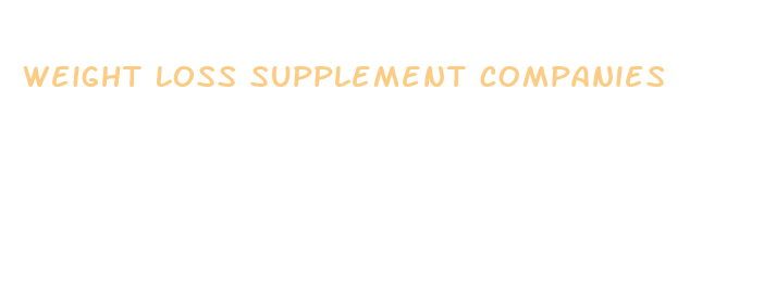 weight loss supplement companies