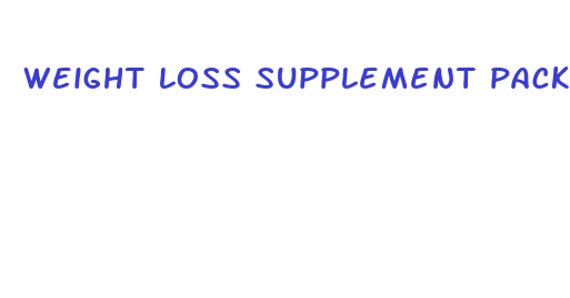 weight loss supplement packs