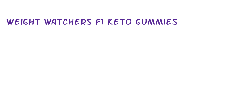 weight watchers f1 keto gummies