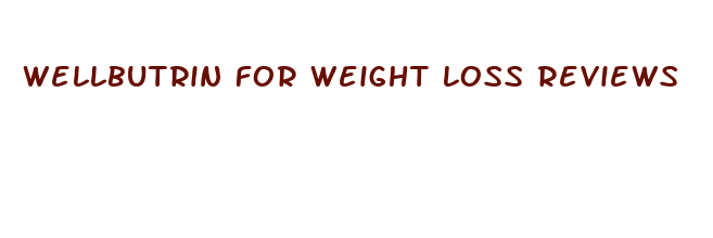 wellbutrin for weight loss reviews