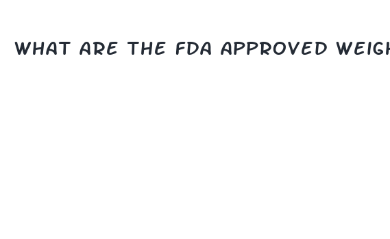 what are the fda approved weight loss drugs