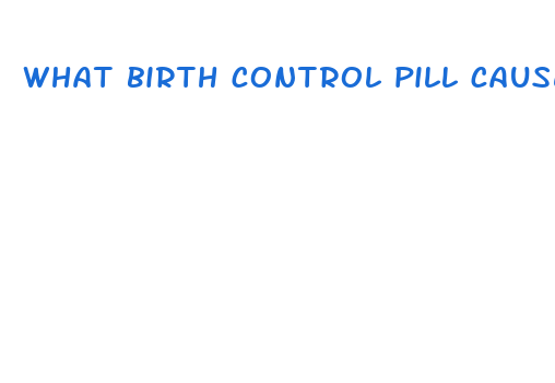 what birth control pill causes weight loss