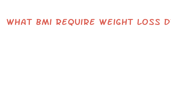 what bmi require weight loss drugs