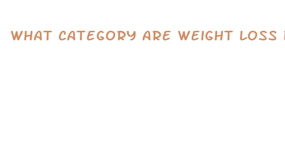 what category are weight loss drugs