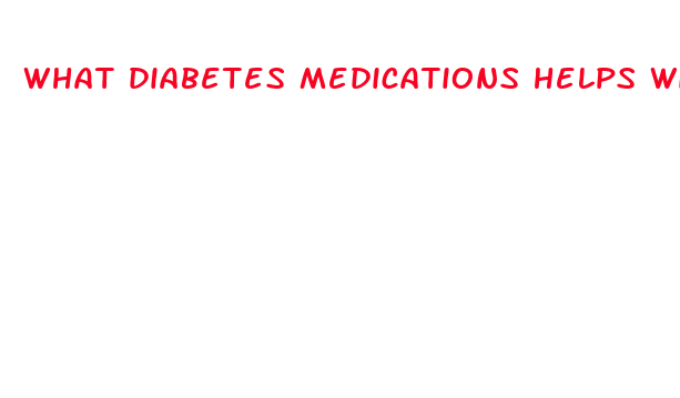 what diabetes medications helps with weight loss