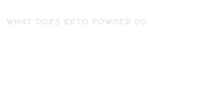 what does keto powder do