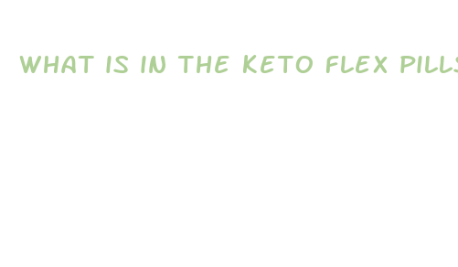 what is in the keto flex pills