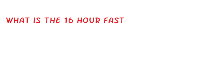 what is the 16 hour fast