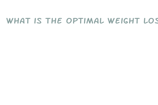 what is the optimal weight loss plan