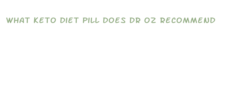 what keto diet pill does dr oz recommend