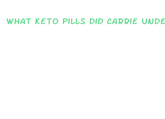 what keto pills did carrie underwood use