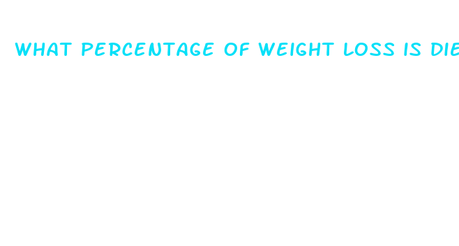 what percentage of weight loss is diet