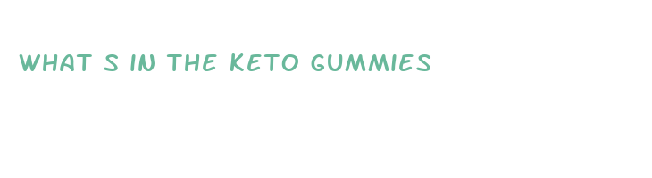 what s in the keto gummies