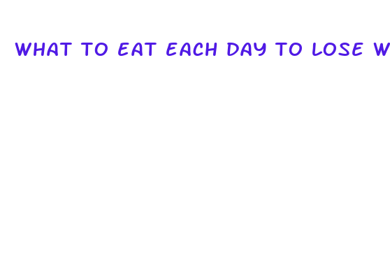 what to eat each day to lose weight fast