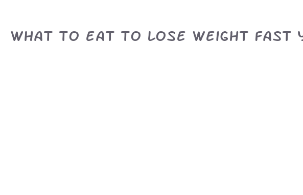 what to eat to lose weight fast yahoo answers