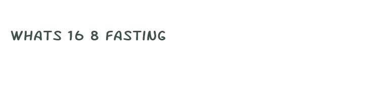 whats 16 8 fasting