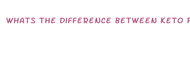 whats the difference between keto pills