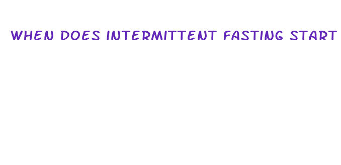 when does intermittent fasting start