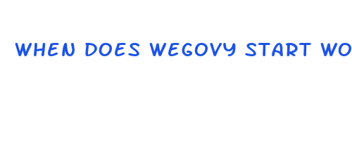 when does wegovy start working