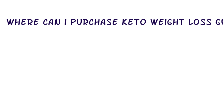 where can i purchase keto weight loss gummies