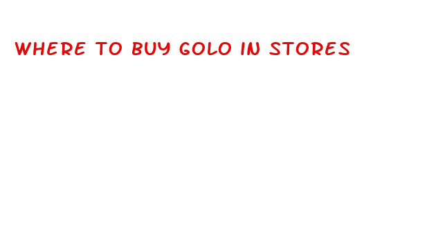 where to buy golo in stores