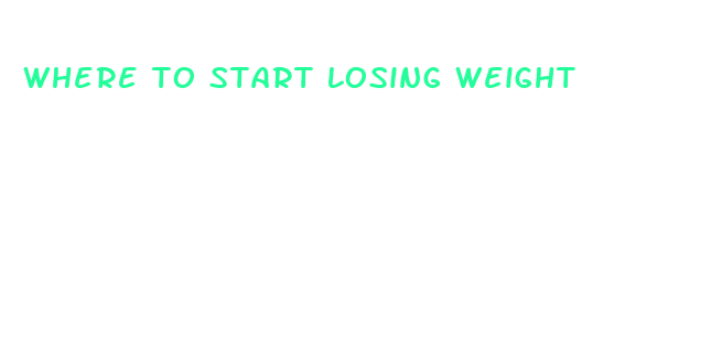 where to start losing weight