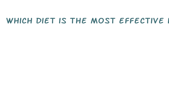 which diet is the most effective in weight loss