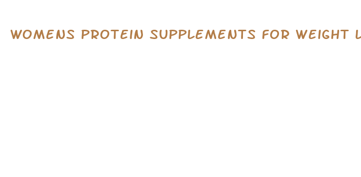 womens protein supplements for weight loss