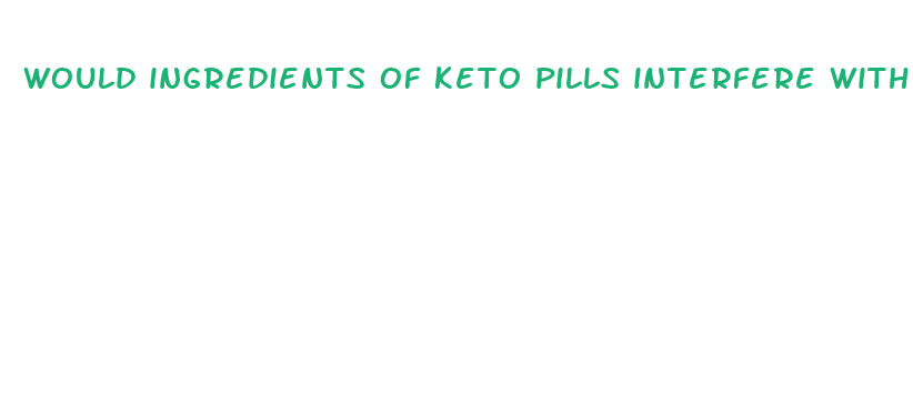 would ingredients of keto pills interfere with synthroid